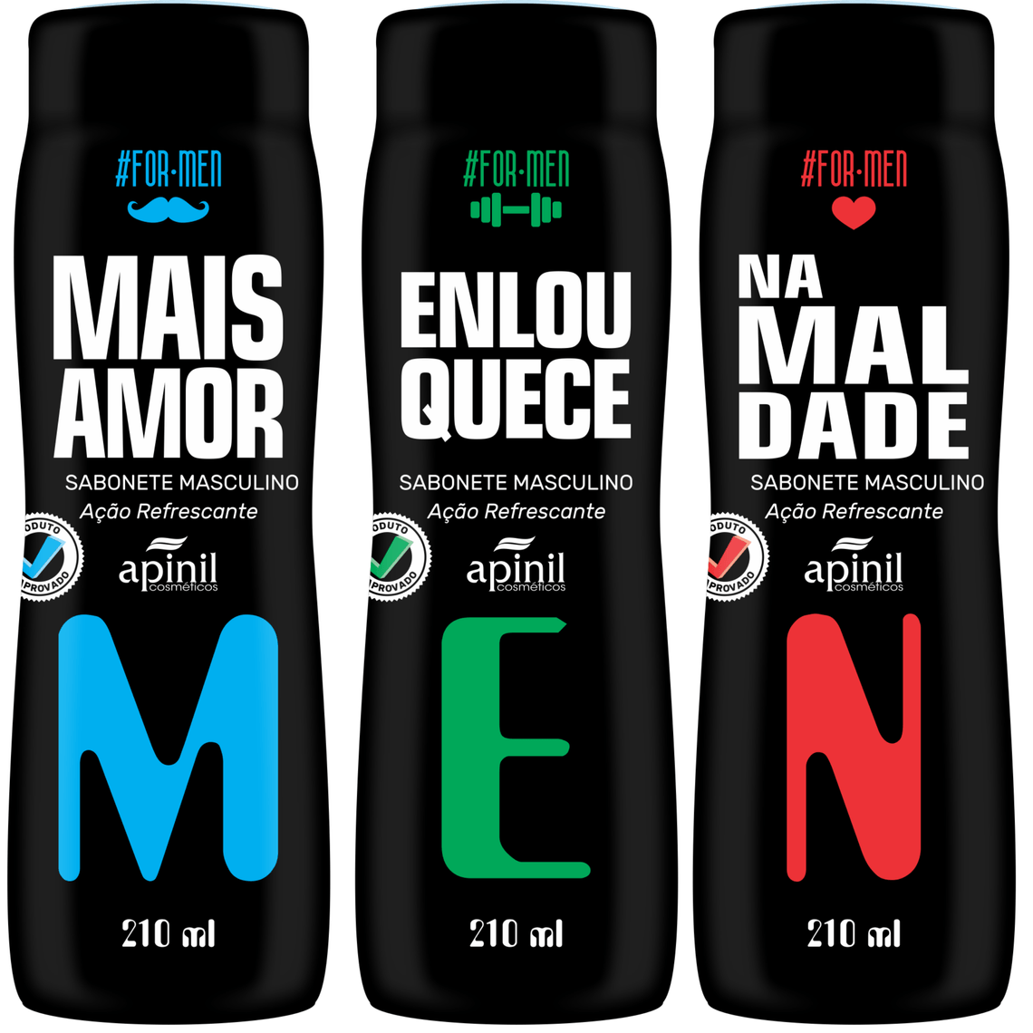 Sabonete Masculino For Men Apinil 200ml – Ação Refrescante